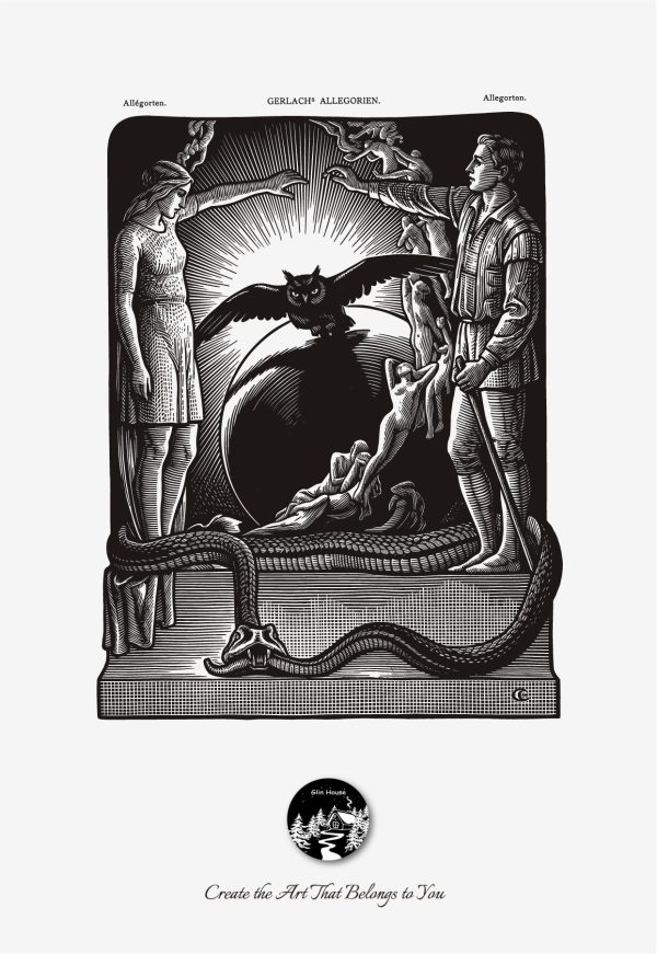 glinhouse.com printmaking kit myths & allegories block 39