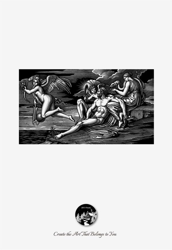 glinhouse.com printmaking kit myths & allegories block 44